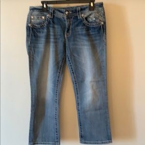 Barely worn miss me signature crop jeans